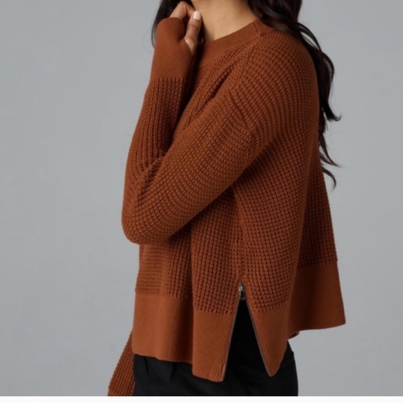 Vetta Capsule Edgy Sweater Waffle Terracotta - Picture 2 of 11